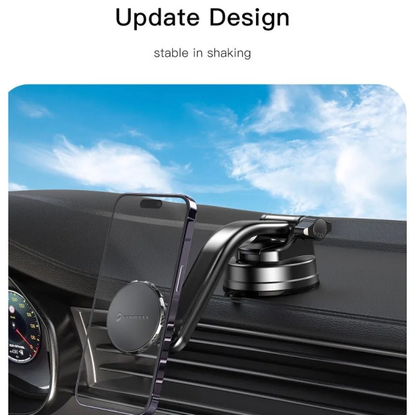 Μαγνητική βάση αυτοκινήτου Forcell F-Grip MagLuxe για Παρμπρίζ/Ταμπλό/Αεραγωγό, Μαύρη Μαγνητική βάση αυτοκινήτου Forcell F-Grip MagLuxe για Παρμπρίζ/Ταμπλό/Αεραγωγό, Μαύρη