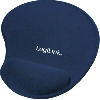 Mousepad GEL LogiLink ID00027B, με Στήριγμα Καρπού Μπλέ