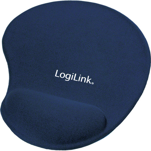 Mousepad GEL LogiLink ID00027B, με Στήριγμα Καρπού Μπλέ