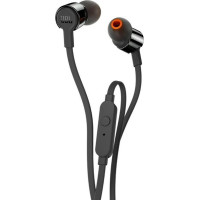 JBL T110E, InEar Universal Headphones 1-button Mic/Remote (Black)