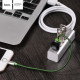 Hoco HB1 USB 2.0 Hub 4 Θυρών με σύνδεση USB-A και Φόρτιση Ασημί Hoco HB1 USB 2.0 Hub 4 Θυρών με σύνδεση USB-A και Φόρτιση Ασημί