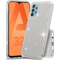 Forcell Glitter Case Shining Cover Για Samsung Galaxy A52 / A52S Silver