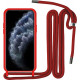 Θήκη Σιλικόνης Soft Για Samsung Galaxy A13 4G/5G  Με Κορδόνι Κόκκινη