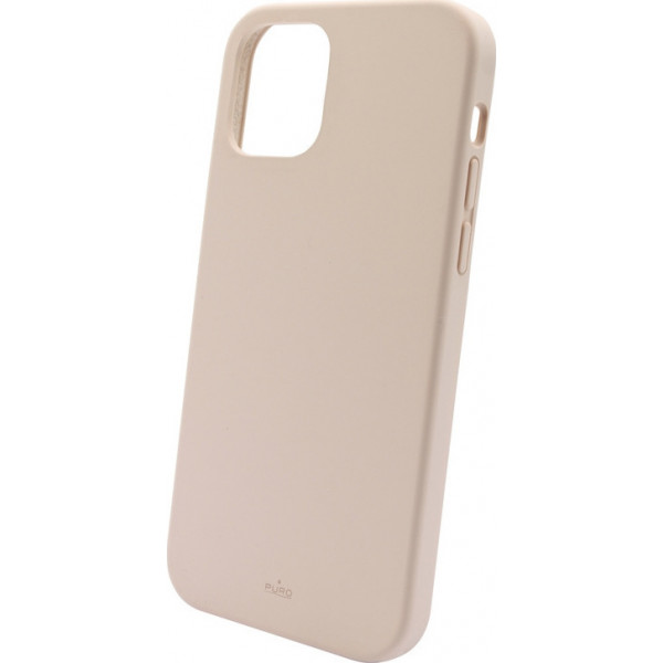 Puro Icon Anti-Microbial Back Cover Σιλικόνης Ροζ (iPhone 13 Pro)
