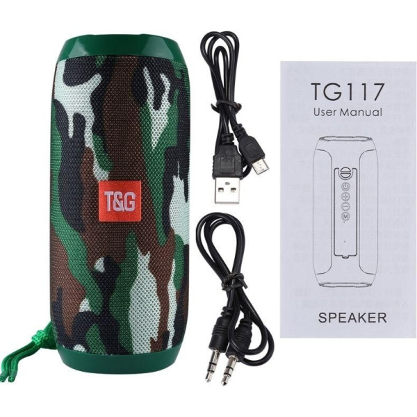 Ηχείο Bluetooth T&G TG-117 5W με Ραδιόφωνο & 4 Ώρες Λειτουργίας Πολύχρωμο Ηχείο Bluetooth T&G TG-117 5W με Ραδιόφωνο & 4 Ώρες Λειτουργίας Πολύχρωμο