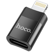 Αντάπτορας Hoco UA17 Lighnting σε USB-C Μαύρο Υποστηρίζει Φόρτιση 2A και Μεταφορά Δεδομένων