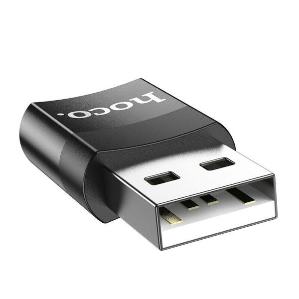 Hoco UA17 αντάπτορας OTG USB-C σε USB-A, μαύρο