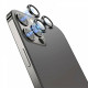 Tempered Glass Πίσω Κάμερας with Glitter για Apple iPhone 14 Pro/14 Pro Max - Black