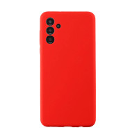 Θήκη Σιλικόνης Silky and Soft Touch Με Επένδυση Για Samsung Galaxy A34 5G Κόκκινη