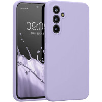 Θήκη Σιλικόνης Soft Με Επένδυση Για Samsung Galaxy A55 4G 5G Μωβ