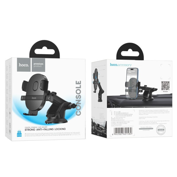 Βάση αυτοκινήτου Hoco universal για παρμπρίζ/πλακέτα H19 μαύρη