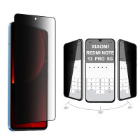 Full Face Tempered glass Privacy / Αντιχαρακτικό Γυαλί Πλήρους Οθόνης 6D Για Xiaomi Redmi Note 13 Pro 4G/5G /Poco X6 5G