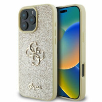 Guess Θήκη hardcase GUHCP16XHG4SGD Για Apple iPhone 16 Pro Max 5G 6,9" Fixed Glitter Big 4G Χρυσό