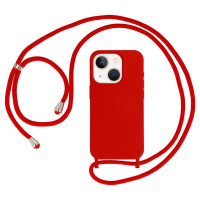 Cord Silicone Κόκκινη Θήκη Για Apple iPhone 16 Pro Max 5G 6,9" Με Λουρί Κόκκινο