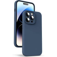 Θήκη Σιλικόνης Matt 1,2 mm Για Apple iPhone 16 Pro Max 5G 6,9" Σκούρο - Μπλε