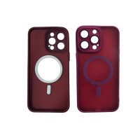 Θήκη Back Cover Electro Magsafe Ημιδιαφανή Για Apple iPhone 16 Pro Max 5G 6,9" Μπορντό