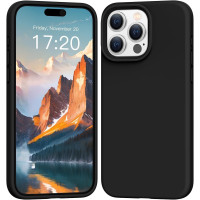 Θήκη Σιλικόνης Matt 1,2 mm Για Apple iPhone 16 Pro 5G 6,3" Μαύρο