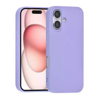 Θήκη Σιλικόνης Matt 1,2 mm Για Apple iPhone 16 5G 6,1" Λιλά