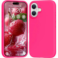 Θήκη Σιλικόνης Matt 1,2 mm Για Apple iPhone 16 5G 6,1" Φούξια