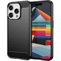 Θήκη Σιλικόνης Carbon Για Apple iPhone 16 Pro Max 5G 6,9" Μαύρο