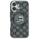 Karl Lagerfeld iPhone 16 - IML Monogram Karl and Choupette Head - MagSafe Σκληρή Θήκη με Πλαίσιο Σιλικόνης - Black - KLHMP16SHMCKMHK