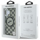 Karl Lagerfeld iPhone 16 - IML Monogram Karl and Choupette Head - MagSafe Σκληρή Θήκη με Πλαίσιο Σιλικόνης - Black - KLHMP16SHMCKMHK