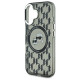 Karl Lagerfeld iPhone 16 - IML Monogram Karl and Choupette Head - MagSafe Σκληρή Θήκη με Πλαίσιο Σιλικόνης - Black - KLHMP16SHMCKMHK