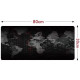 Mouse / keyboard pad "World map" 30 x 80 x 2 mm RC-K-1073 black