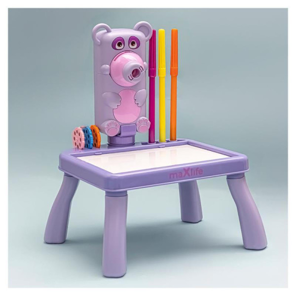 Maxlife projector with drawing table MXDP-100 purple - Προβολέας με τραπέζι σχεδίασης σε μωβ χρώμα