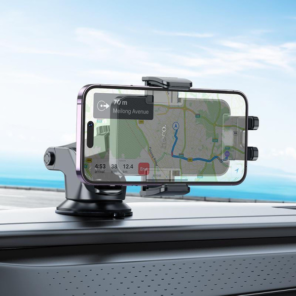 Βάση κινητού αυτοκινήτου Hoco για παρμπρίζ / ταμπλό H37 μαύρη Βάση κινητού αυτοκινήτου Hoco για παρμπρίζ / ταμπλό H37 μαύρη