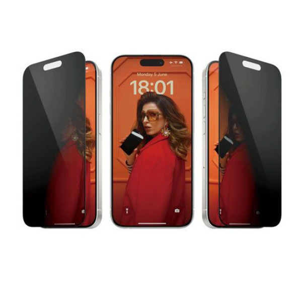Full Face Tempered glass Privacy/ Αντιχαρακτικό Γυαλί Πλήρους Οθόνης 5D - 9H Για Apple iPhone 17 Pro Max Μαύρο Full Face Tempered glass Privacy/ Αντιχαρακτικό Γυαλί Πλήρους Οθόνης 5D - 9H Για Apple iPhone 17 Pro Max Μαύρο