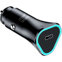 Φορτιστής Αυτοκινήτου Blue Star USB C QC3.0 PD AFC 3A 20W CC391-1C Μαύρος