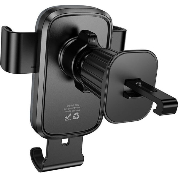 Βάση τηλεφώνου αυτοκινήτου Gravity για αεραγωγούς Hoco H80 μαύρο και γκρι Βάση τηλεφώνου αυτοκινήτου Gravity για αεραγωγούς Hoco H80 μαύρο και γκρι