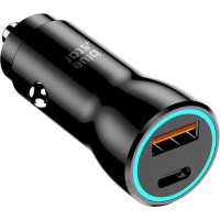 Φορτιστής Αυτοκινήτου Blue Star USB C + USB A QC3.0 PD AFC PPS 3A 25W Μαύρο