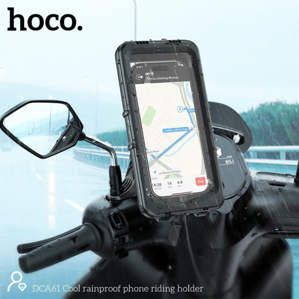 Hoco DCA61 Αδιάβροχη Βάση Κινητού Μηχανής με Ρυθμιζόμενο Βραχίονα για τον Καθρέπτη Hoco DCA61 Αδιάβροχη Βάση Κινητού Μηχανής με Ρυθμιζόμενο Βραχίονα για τον Καθρέπτη