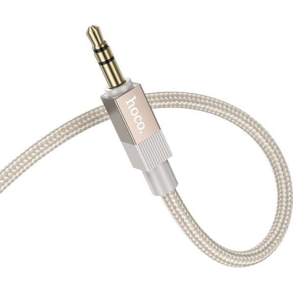 Cable AUX Jack 3,5 mm (male) to Jack 3,5 mm (male) Hoco 1 m UPA32 gold Cable AUX Jack 3,5 mm (male) to Jack 3,5 mm (male) Hoco 1 m UPA32 gold