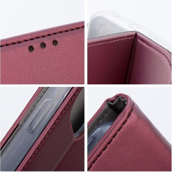 Θήκη Βιβλίο Smart Magnet Για Samsung Galaxy A17 5G Μπορντό