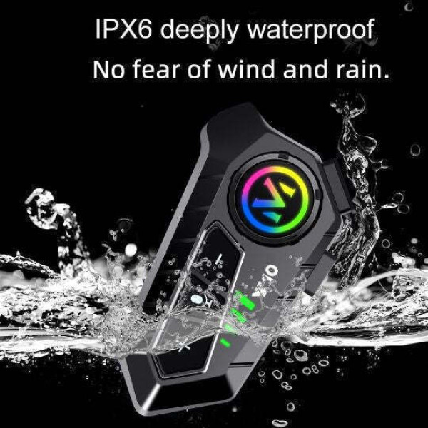 V10 Ενδοεπικοινωνία Μονή για Κράνος Μηχανής με Bluetooth 132064