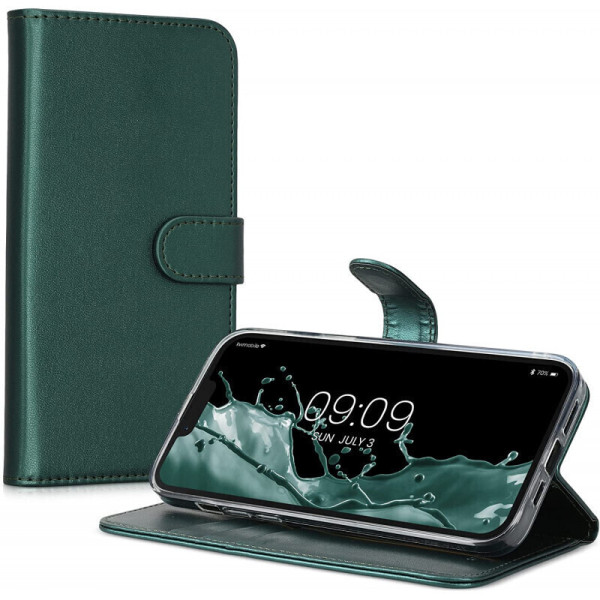 Θήκη Βιβλίο TPU & LEATHER Για Xiaomi Redmi 12C / Poco C55  Green