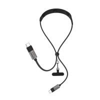 HOCO 3 σε 1 Καλώδιο Μασάζ Λαιμού 1.4μ. 100W 1.4m- Μαύρο