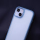 Θήκη Σιλικόνης Satin Matt για iPhone 15 Pro Γαλάζιο