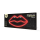 Νέον LED LIPS κόκκινο Bat + USB Forever FLNE08 Light