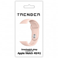 Ανταλλακτικό Λουράκι Trender TR-ASL41LPK Σιλικόνης για Apple Watch 40/41mm Light Pink