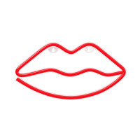 Νέον LED LIPS κόκκινο Bat + USB Forever FLNE08 Light