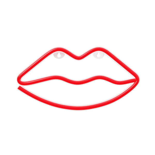 Νέον LED LIPS κόκκινο Bat + USB Forever FLNE08 Light