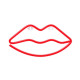 Νέον LED LIPS κόκκινο Bat + USB Forever FLNE08 Light
