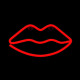 Νέον LED LIPS κόκκινο Bat + USB Forever FLNE08 Light