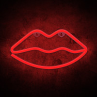 Νέον LED LIPS κόκκινο Bat + USB Forever FLNE08 Light Νέον LED LIPS κόκκινο Bat + USB Forever FLNE08 Light