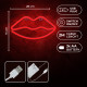 Νέον LED LIPS κόκκινο Bat + USB Forever FLNE08 Light