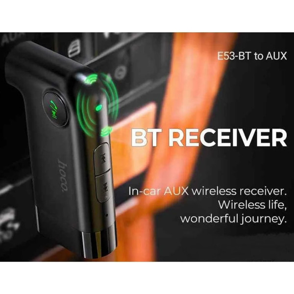 Hoco FM Transmitter Αυτοκινήτου E53 Dawn Sound V.5.0 με AUX Μαύρο Hoco FM Transmitter Αυτοκινήτου E53 Dawn Sound V.5.0 με AUX Μαύρο
